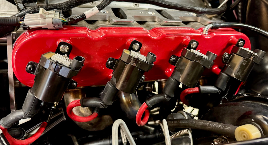 LS D585 Truck Coil to Holley Valve Cover Bracket Kit