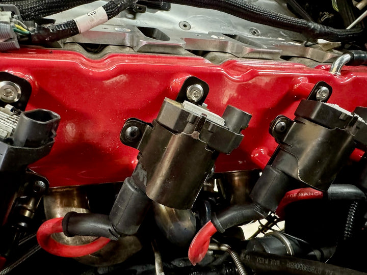 LS D585 Truck Coil to Holley Valve Cover Bracket Kit