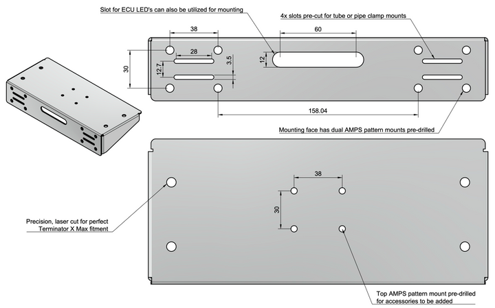 Terminator X Max Ultimate Mount (90-degree)